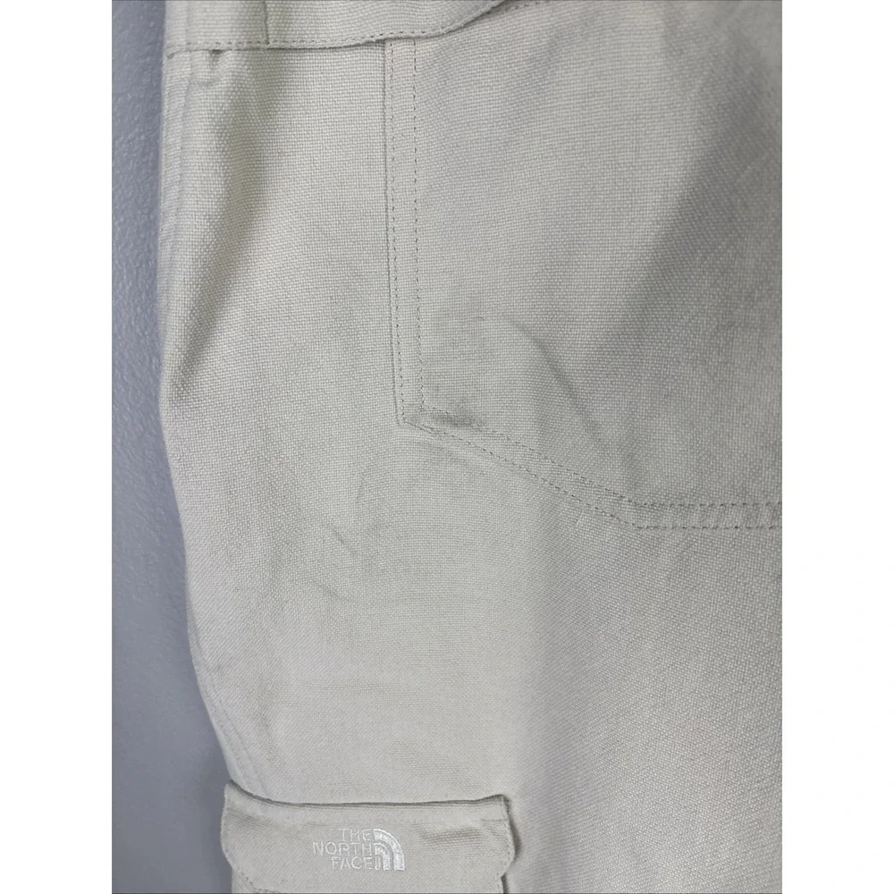 North‎ Face Size 38 Tan Pants Cargo Pocket Hook Loop Tekwear Technology Heavy